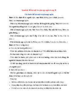 Soạn bài Kể lại một truyện ngụ ngôn trang 50 | Ngữ Văn 7 Chân Trời Sáng Tạo tập 1