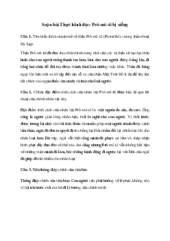 Soạn bài Thực hành đọc: Prô-mê-tê bị xiềng Kết nối tri thức
