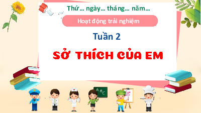 Chủ đề 1: Tự giới thiệu về mình - Tuần 2 | Bài giảng PowerPoint Hoạt động trải nghiệm 3 | Kết nối tri thức