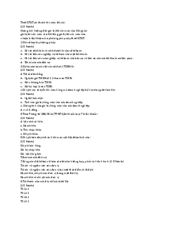 Câu hỏi trắc nghiệm học phần Nguyên lý kế toán