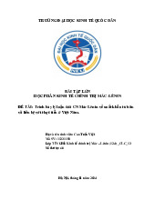 Tiểu luận môn Kinh tế chính trị Mac Lênin  - trường đại học kinh tế Quốc dân.