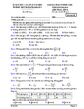 Đề khảo sát lần 1 Toán 11 năm 2024 – 2025 trường THPT Thuận Thành 1 – Bắc Ninh