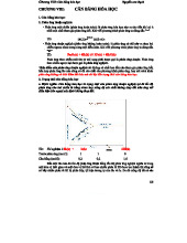 Chương 8 - Cân Bằng Hóa Học: Phân Tích và Đặc Điểm Các Phản Ứng