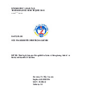 ĐỀ TÀI: Trình bày lý luận của Chủ nghĩa Mác Lênin về khủng hoảng  kinh tế  và liên hệ với thực tiễn ở Việt Nam | Bài tập lớn môn Kinh Tế Chính Trị Mác-Lênin  | Trường Đại học Kinh tế Quốc dân