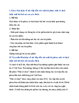 Bàn luận về sức hấp dẫn của một bộ phim, một vở kịch hoặc một bài hát mà em yêu thích | Văn mẫu 11 Cánh diều