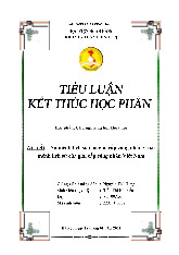 Tiểu luận Sứ mệnh lịch sử của giai cấp công nhân và sứ mệnh lịch sử của giai cấp công nhân Việt Nam môn Chủ nghĩa xã hội khoa học | Học viện Ngân hàng