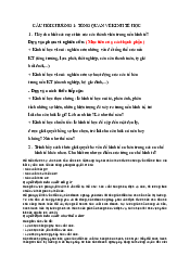 Câu hỏi Chương 1 - Kinh Tế Vĩ Mô | Trường Đại học Phenika