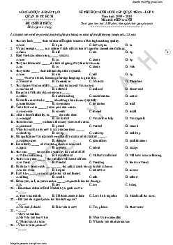 Đề thi chọn đội tuyển học sinh giỏi Quận 10 (TP HCM) lớp 9 THCS năm 2011