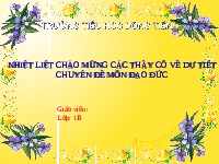Giáo án điện tử Đạo đức 1 Bài 10 Cánh diều: Lời nói thật