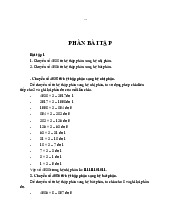 Bài tập về chuyển số và tính toán CPU | Đại Học Nội Vụ Hà Nội