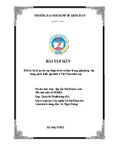 Lý luận chung về gia đình và thực trạng, giải pháp xây dựng, phát triển gia đình ở Việt Nam hiện nay | Bài tập lớn môn Tư tưởng Hồ Chí Minh