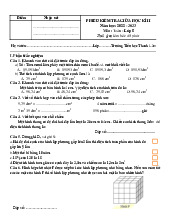 Đề thi giữa học kỳ 2 môn Toán lớp 5 năm học 2024-2025 cho cả 3 bộ sách Kết nối tri thức, Cánh diều, Chân trời sáng tạo