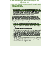 B3 Quyền Con Người và Nghĩa Vụ Cơ Bản của Công Dân - Tóm Tắt