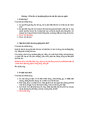 Đáp án Con người và môi trường chương 4 | Trường Đại học Mở Thành phố Hồ Chí Minh