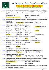 55 câu tổng ôn phúc chất | Hóa 12