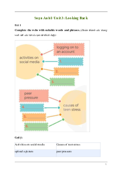 Giải Tiếng Anh 8 Unit 3: Looking Back | Kết nối tri thức