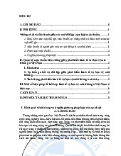 Quan Hệ giữa Phát Triển Kinh Tế và Môi Trường | Bài tập lớn Triết học Mác Lênin