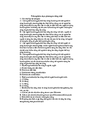 Câu hỏi trắc nghiệm chương 1 - Luật kinh tế | Trường đại học Lao động - Xã hội