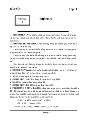 Lý thuyết và bài tập Hóa Học lớp 11 sách Kết Nối Tri Thức