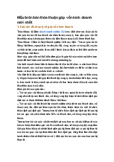 Mẫu biên bản thỏa thuận góp vốn kinh doanh mới nhất