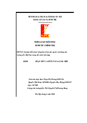Sự phát triển của Chủ nghĩa tư bản độc quyền và những ảnh hưởng đến Việt Nam trong tiến trình hội nhập | Tiểu luận Kinh tế chính trị | Trường đại học Bách Khoa Hà Nội