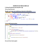 Bài Thực Hành Razor Page: Hướng Dẫn Sử Dụng Partial & ViewComponent | Môn Computer science - Đại học Quy Nhơn