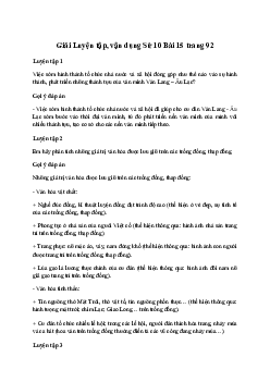 Lịch sử 10 Bài 15: Văn minh Văn Lang – Âu Lạc sách Chân Trời Sáng Tạo