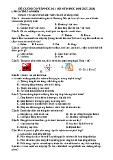 ĐỀ CƯƠNG ÔN TẬP CUỐI KỲ I MÔN TIN HỌC LỚP 4 25-26