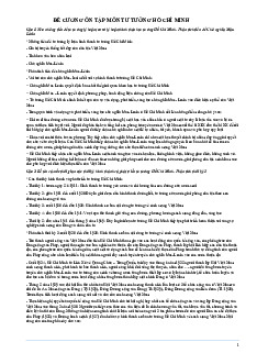 Đề cương môn Tư tưởng Hồ Chí Minh– khoa học  Trường Đại học bách khoa - Đại học đà nẵng.