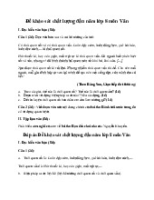 Đề khảo sát chất lượng đầu năm môn Văn lớp 8 năm 2025 (Đề 4)