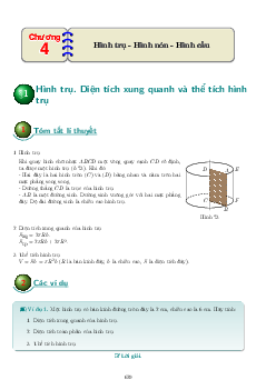 Các dạng bài tập hình trụ – hình nón – hình cầu