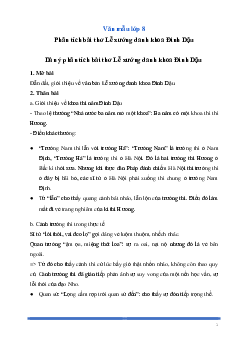 Văn mẫu Ngữ Văn lớp 8: Phân tích bài thơ Lễ xướng danh khoa Đinh Dậu (Vịnh khoa thi Hương) | Kết nối tri thức