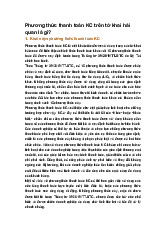 Phương thức thanh toán KC trên tờ khai hải quan là gì?