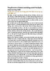 Thuyết minh về danh lam thắng cảnh Phú Quốc chọn lọc hay nhất