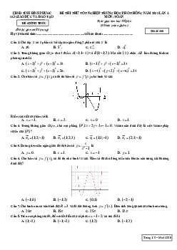 Đề thi thử THPT Quốc gia năm 2023 môn Toán Sở GD&ĐT Bình Phước