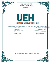 Bài Kiểm Tra Giữa Kỳ môn Sáp nhập, mua lại và tái cấu trúc doanh nghiệp  | Trường Đại học Kinh tế Thành phố Hồ Chí Minh