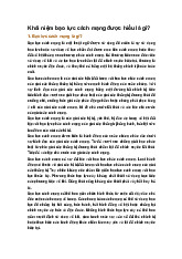 Khái niệm bạo lực cách mạng được hiểu là gì?