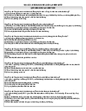 Một số câu hỏi tham khảo shcd