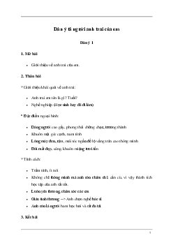 Tả người anh trai thân yêu của em | Tập làm văn lớp 5