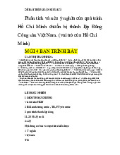 Lý thuyết ôn tập LSĐ/ Trường đại học Nguyễn Tất Thành