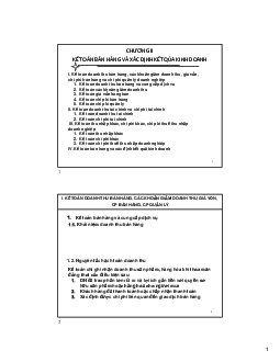 Chương 2 kế toán bán hàng và xác định kết quả kinh doanh