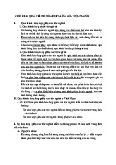 Quá trình hòa hợp giữa các tộc người ở Việt Nam | Môn Nhân học đại cương - Đại học Sư Phạm Hà Nội