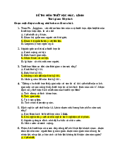 Đề Thi Môn Triết Học Mác - Lênin  | Trường Đại học Sư Phạm Hà Nội