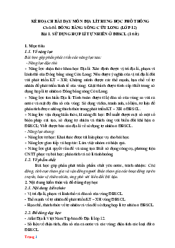 Bài tập cuối khóa Mô Đun 3 Địa lí THPT