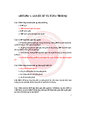 Chương 4 vĩ mô - Bài tập kinh tế vĩ mô| Đại học Kinh Tế Quốc Dân