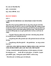 Đề thi kết thúc quá trình 3 phần lý thuyết | Đại học Kinh tế thành phố Hồ Chí Minh