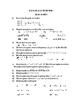 Bài tập đại số tuyến tính | Học viện Kỹ thuận Quân sự