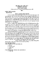 Đề thi giữa Học kỳ 1 môn Ngữ văn lớp 10 năm học 2023-2024 ( Mã đề 01)