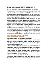 Thanh toán trước (PREPAYMENT) là gì ?