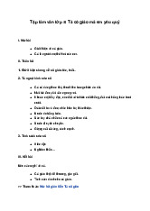 Tập làm văn lớp 5: Tả cô giáo mà em yêu quý